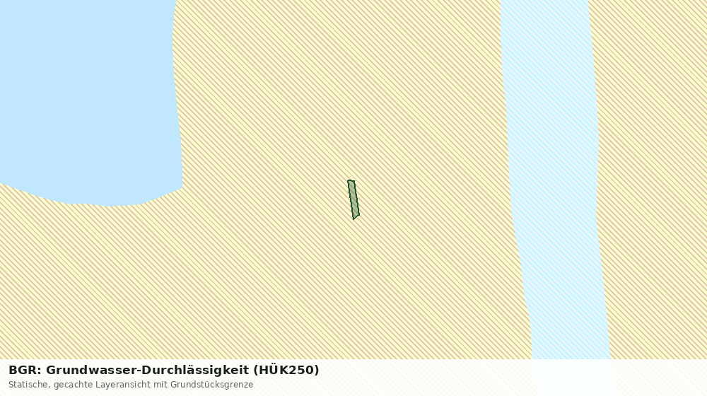 Statische Kartenansicht: BGR: Grundwasser-Durchlässigkeit (HÜK250)