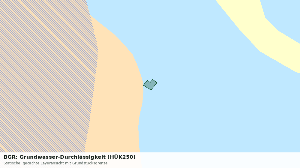 Statische Kartenansicht: BGR: Grundwasser-Durchlässigkeit (HÜK250)