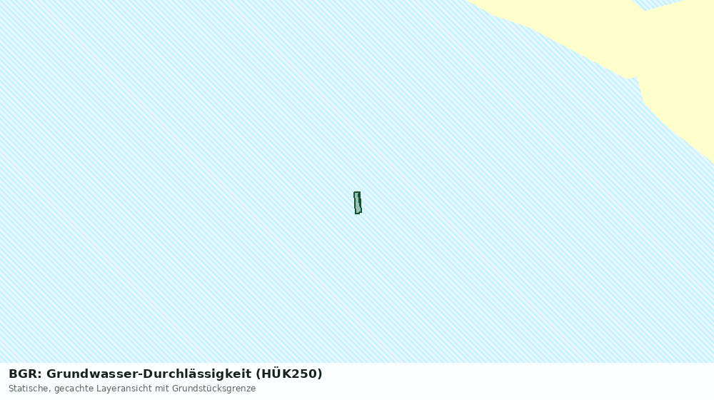 Statische Kartenansicht: BGR: Grundwasser-Durchlässigkeit (HÜK250)