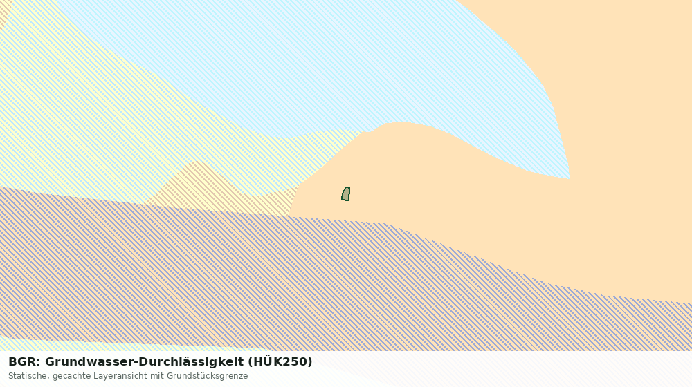 Statische Kartenansicht: BGR: Grundwasser-Durchlässigkeit (HÜK250)