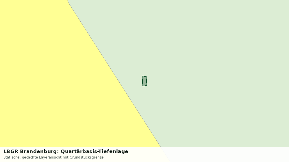 Statische Kartenansicht: LBGR Brandenburg: Quartärbasis-Tiefenlage