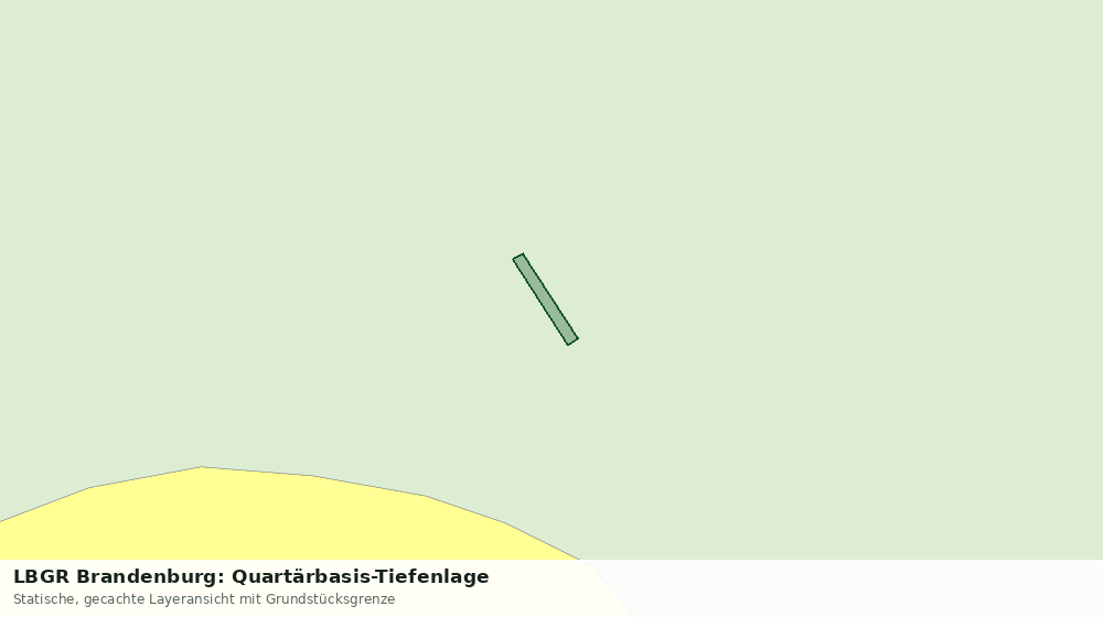 Statische Kartenansicht: LBGR Brandenburg: Quartärbasis-Tiefenlage