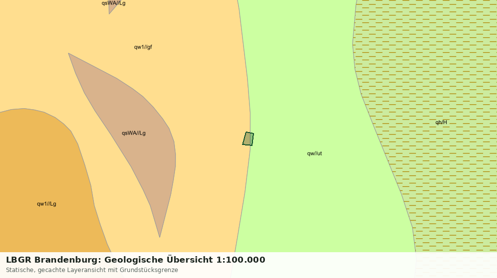 Statische Kartenansicht: LBGR Brandenburg: Geologische Übersicht 1:100.000