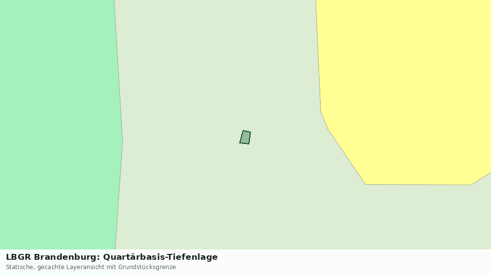 Statische Kartenansicht: LBGR Brandenburg: Quartärbasis-Tiefenlage