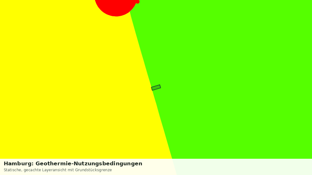 Statische Kartenansicht: Hamburg: Geothermie-Nutzungsbedingungen