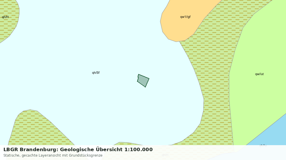 Statische Kartenansicht: LBGR Brandenburg: Geologische Übersicht 1:100.000