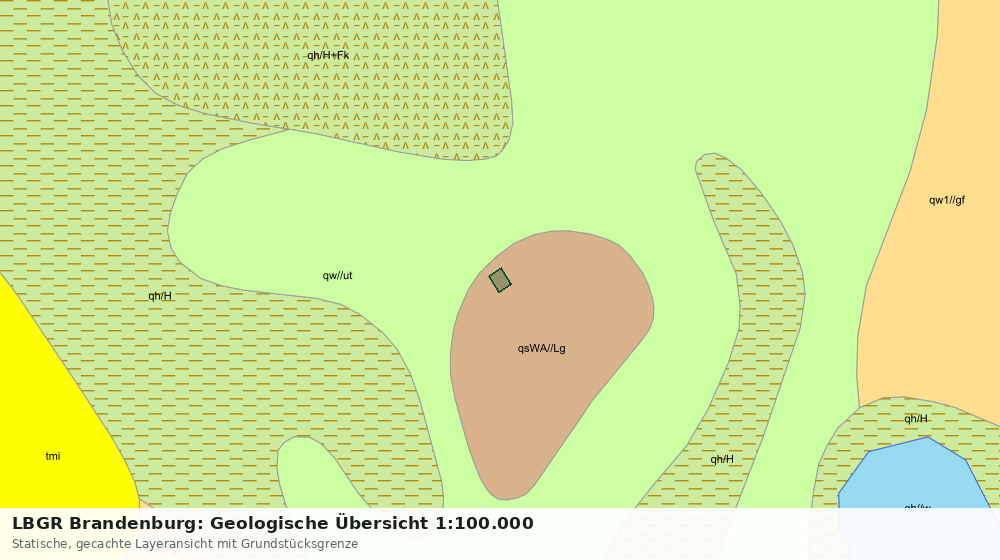 Statische Kartenansicht: LBGR Brandenburg: Geologische Übersicht 1:100.000