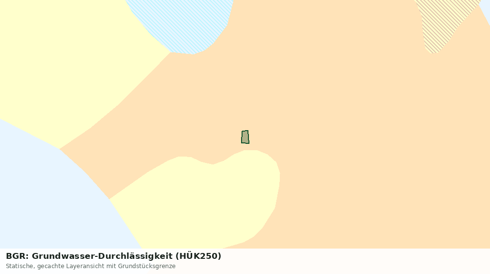 Statische Kartenansicht: BGR: Grundwasser-Durchlässigkeit (HÜK250)