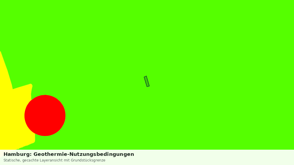 Statische Kartenansicht: Hamburg: Geothermie-Nutzungsbedingungen