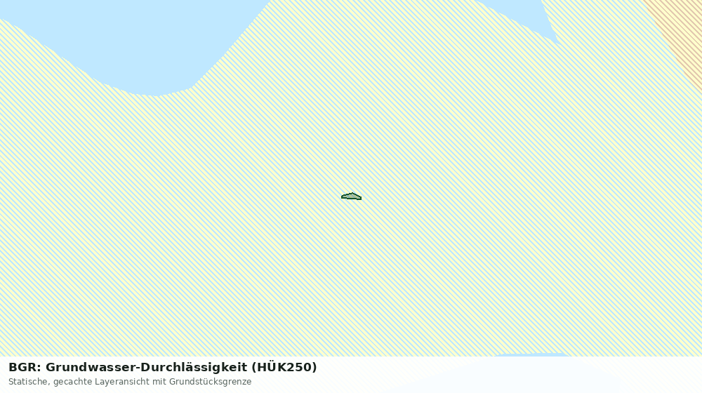 Statische Kartenansicht: BGR: Grundwasser-Durchlässigkeit (HÜK250)