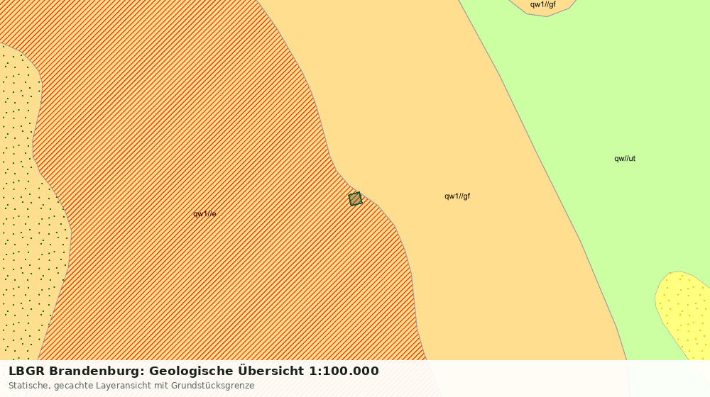 Statische Kartenansicht: LBGR Brandenburg: Geologische Übersicht 1:100.000