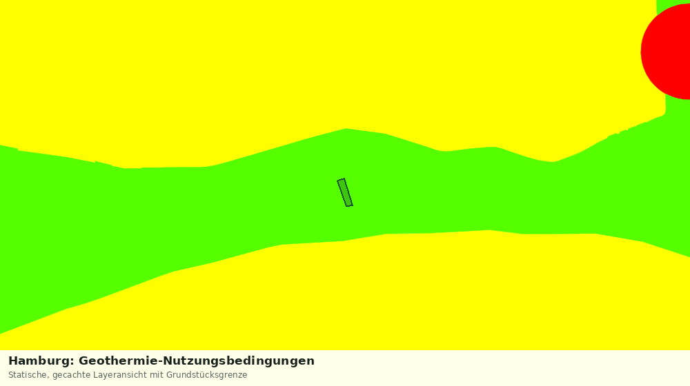 Statische Kartenansicht: Hamburg: Geothermie-Nutzungsbedingungen