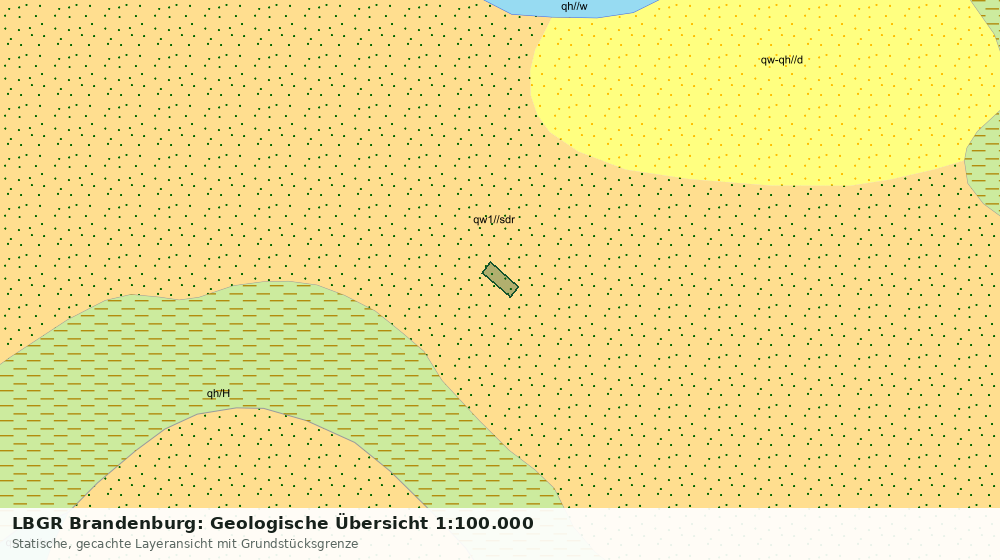 Statische Kartenansicht: LBGR Brandenburg: Geologische Übersicht 1:100.000