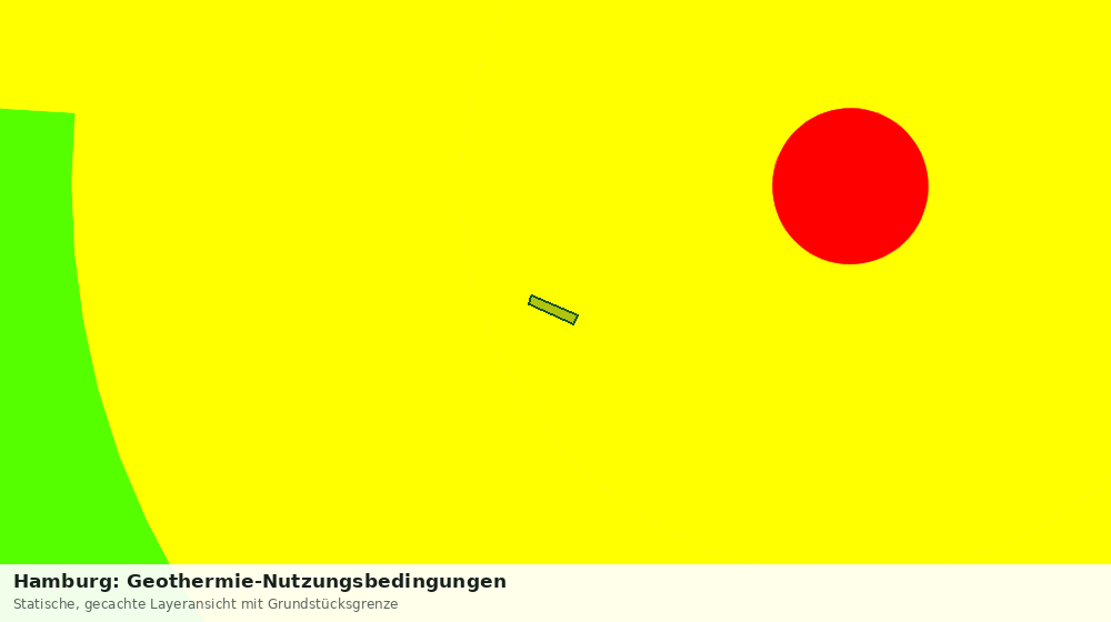 Statische Kartenansicht: Hamburg: Geothermie-Nutzungsbedingungen