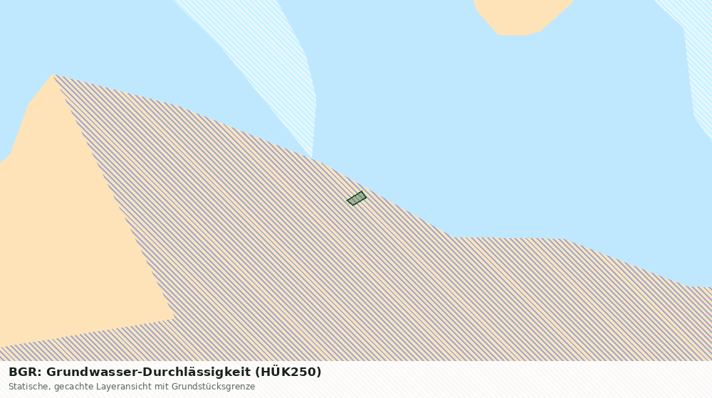 Statische Kartenansicht: BGR: Grundwasser-Durchlässigkeit (HÜK250)