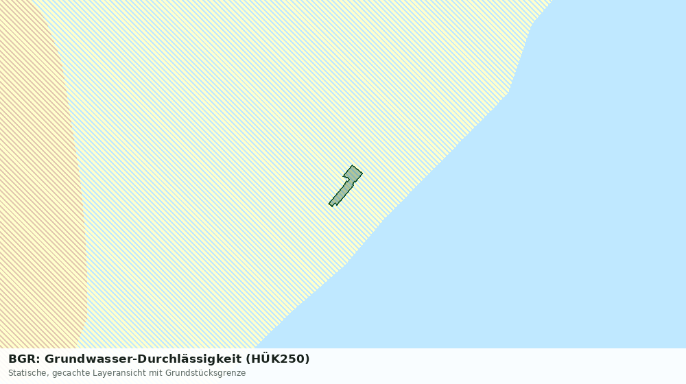 Statische Kartenansicht: BGR: Grundwasser-Durchlässigkeit (HÜK250)