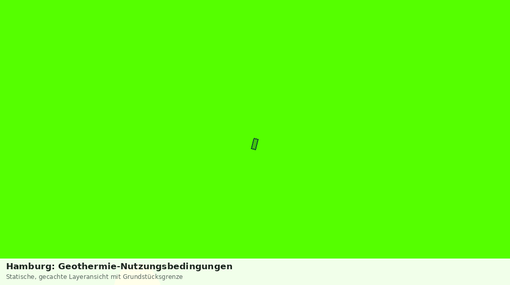Statische Kartenansicht: Hamburg: Geothermie-Nutzungsbedingungen