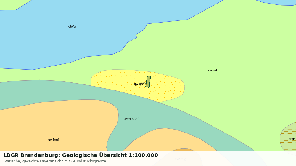 Statische Kartenansicht: LBGR Brandenburg: Geologische Übersicht 1:100.000