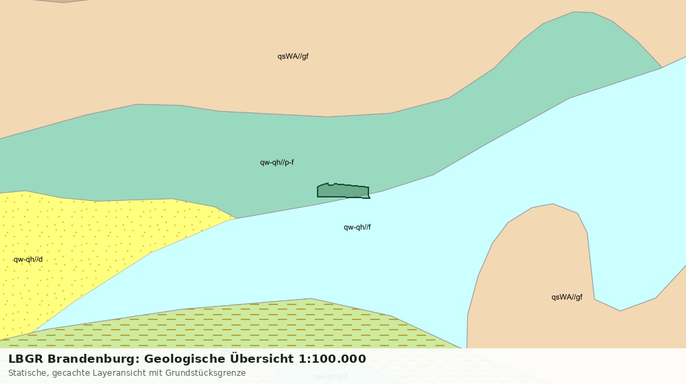 Statische Kartenansicht: LBGR Brandenburg: Geologische Übersicht 1:100.000