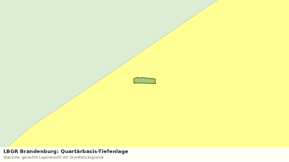 Statische Kartenansicht: LBGR Brandenburg: Quartärbasis-Tiefenlage