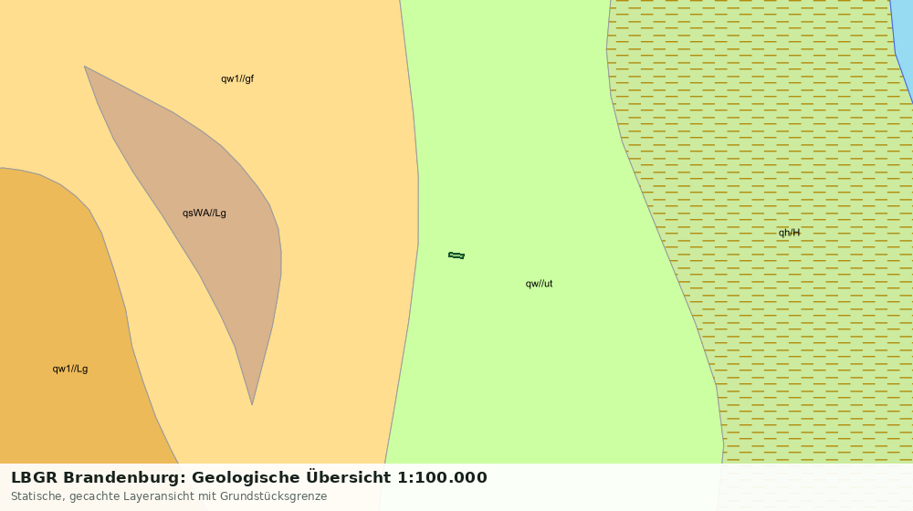 Statische Kartenansicht: LBGR Brandenburg: Geologische Übersicht 1:100.000