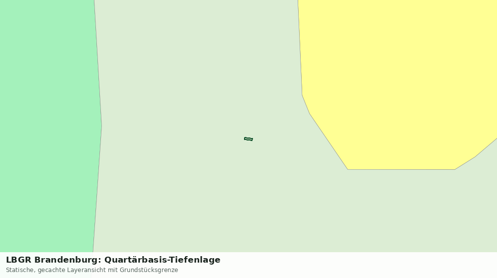 Statische Kartenansicht: LBGR Brandenburg: Quartärbasis-Tiefenlage