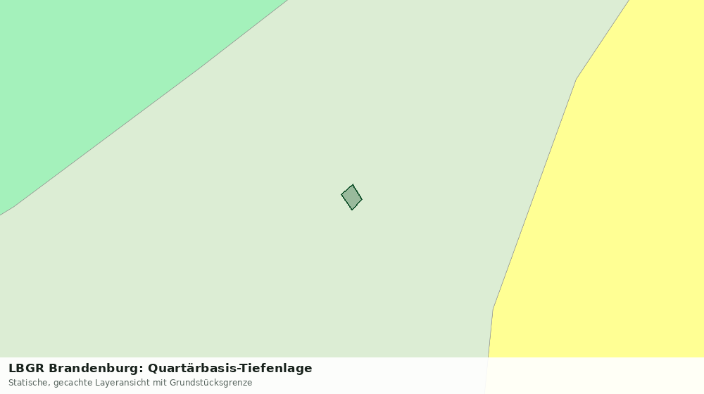 Statische Kartenansicht: LBGR Brandenburg: Quartärbasis-Tiefenlage