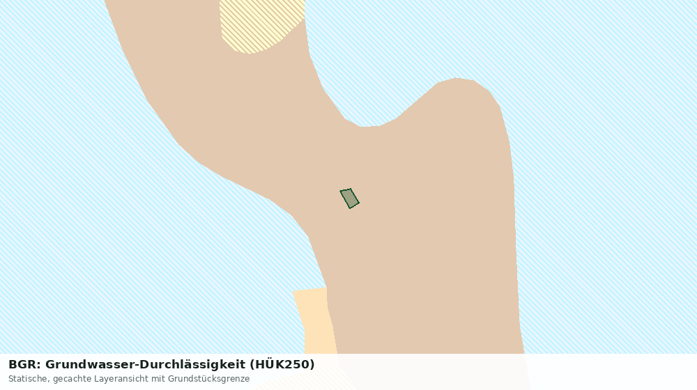 Statische Kartenansicht: BGR: Grundwasser-Durchlässigkeit (HÜK250)