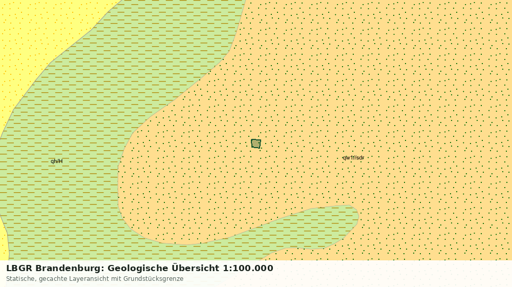 Statische Kartenansicht: LBGR Brandenburg: Geologische Übersicht 1:100.000