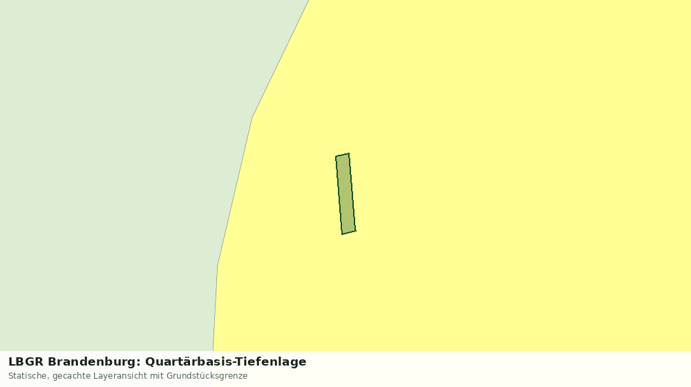Statische Kartenansicht: LBGR Brandenburg: Quartärbasis-Tiefenlage