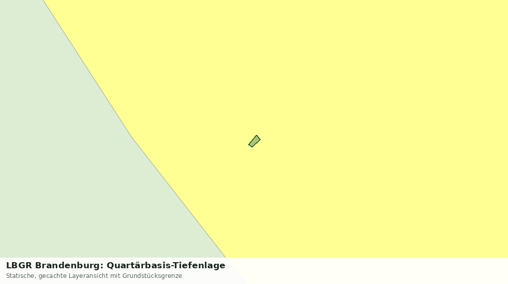 Statische Kartenansicht: LBGR Brandenburg: Quartärbasis-Tiefenlage