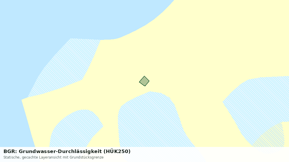 Statische Kartenansicht: BGR: Grundwasser-Durchlässigkeit (HÜK250)