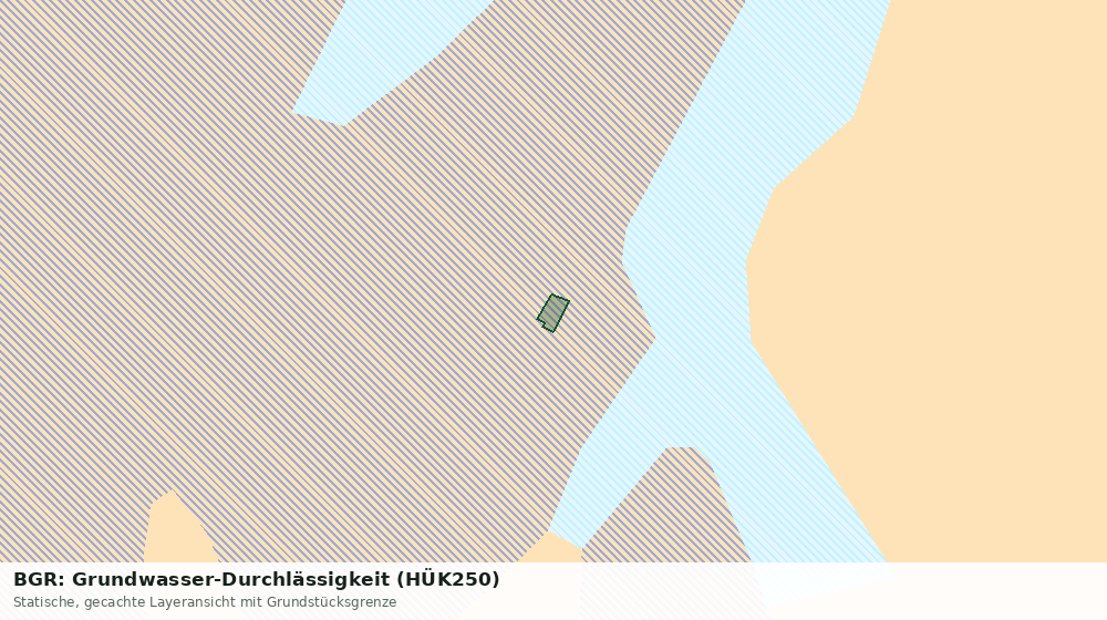 Statische Kartenansicht: BGR: Grundwasser-Durchlässigkeit (HÜK250)