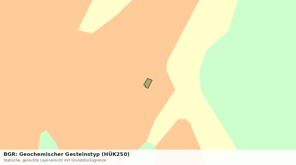 Statische Kartenansicht: BGR: Geochemischer Gesteinstyp (HÜK250)