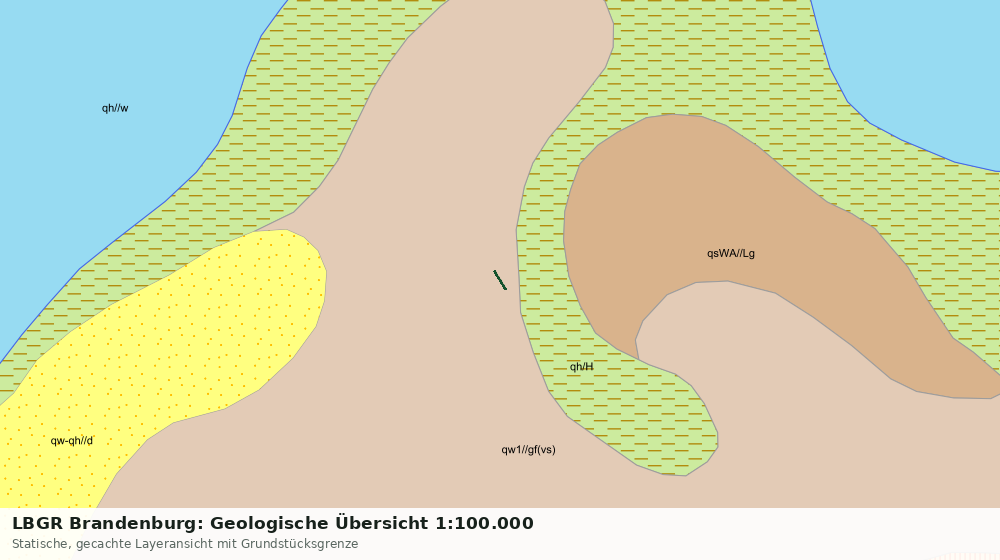 Statische Kartenansicht: LBGR Brandenburg: Geologische Übersicht 1:100.000