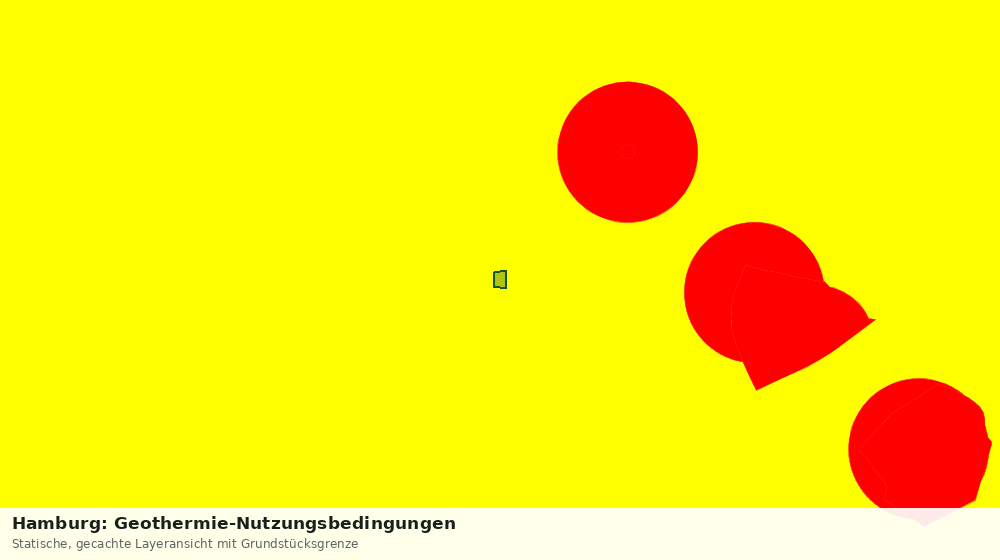 Statische Kartenansicht: Hamburg: Geothermie-Nutzungsbedingungen
