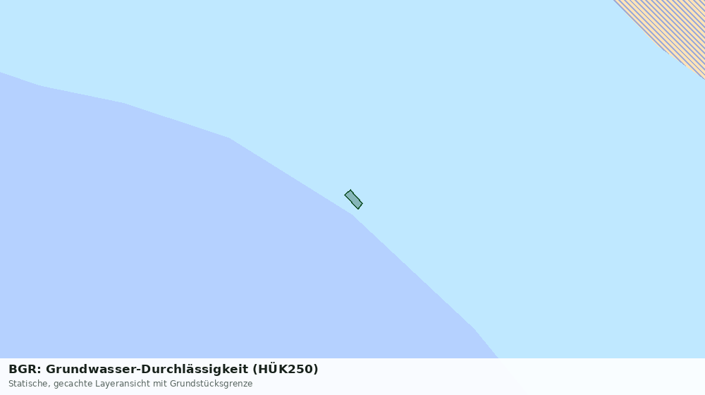 Statische Kartenansicht: BGR: Grundwasser-Durchlässigkeit (HÜK250)