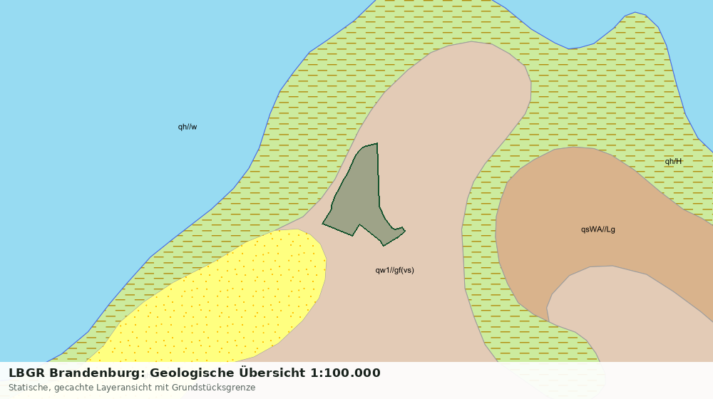 Statische Kartenansicht: LBGR Brandenburg: Geologische Übersicht 1:100.000