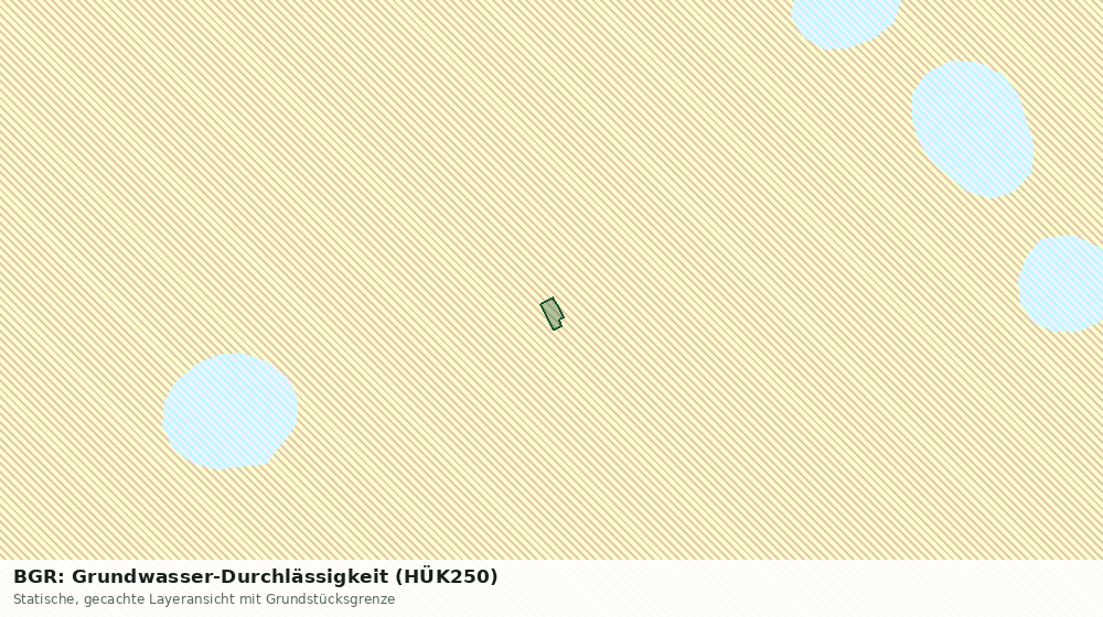 Statische Kartenansicht: BGR: Grundwasser-Durchlässigkeit (HÜK250)