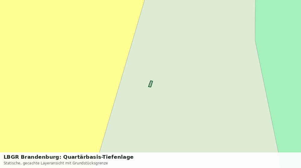 Statische Kartenansicht: LBGR Brandenburg: Quartärbasis-Tiefenlage