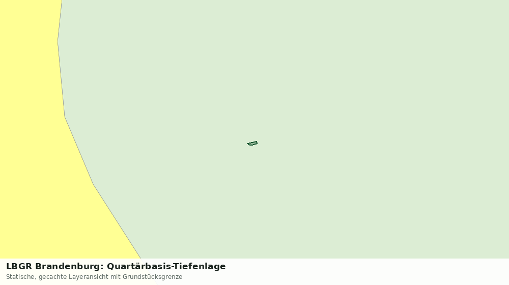 Statische Kartenansicht: LBGR Brandenburg: Quartärbasis-Tiefenlage