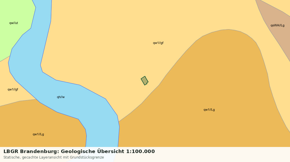 Statische Kartenansicht: LBGR Brandenburg: Geologische Übersicht 1:100.000
