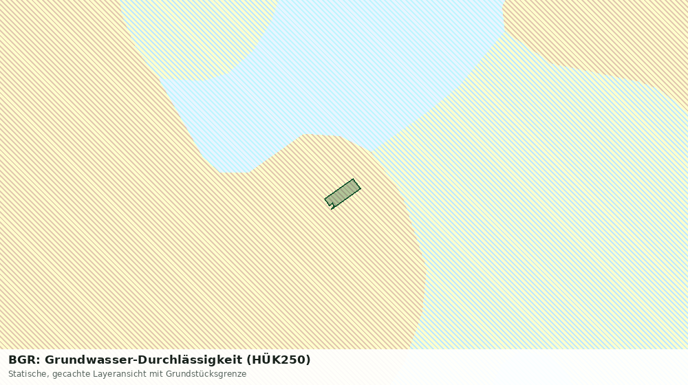 Statische Kartenansicht: BGR: Grundwasser-Durchlässigkeit (HÜK250)