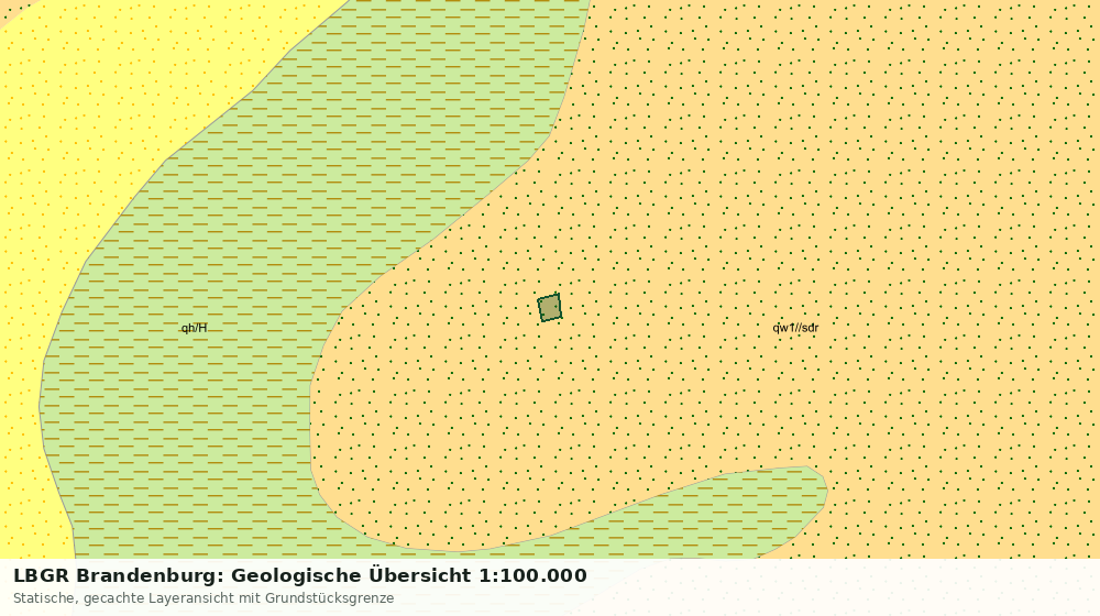 Statische Kartenansicht: LBGR Brandenburg: Geologische Übersicht 1:100.000