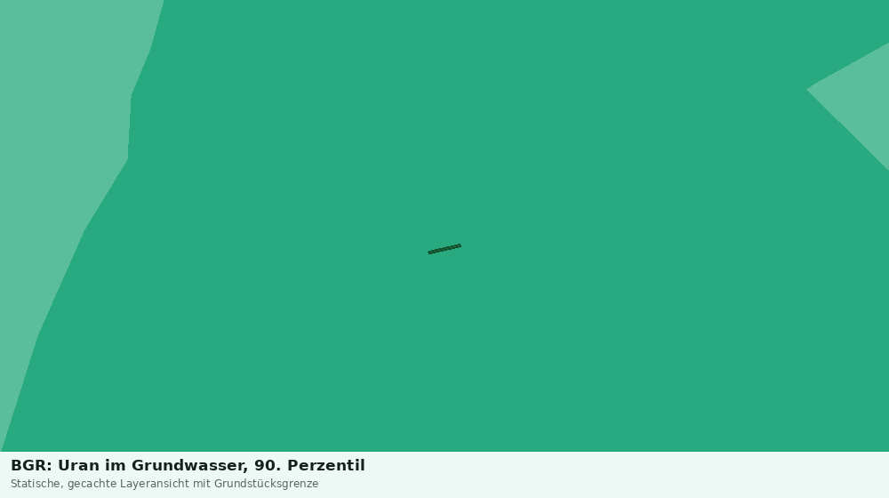 Statische Kartenansicht: BGR: Uran im Grundwasser, 90. Perzentil