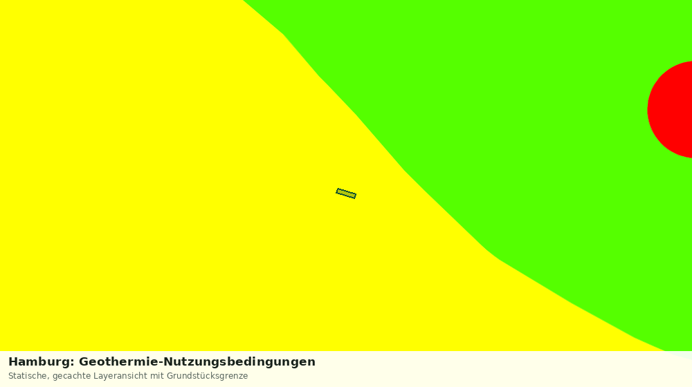 Statische Kartenansicht: Hamburg: Geothermie-Nutzungsbedingungen