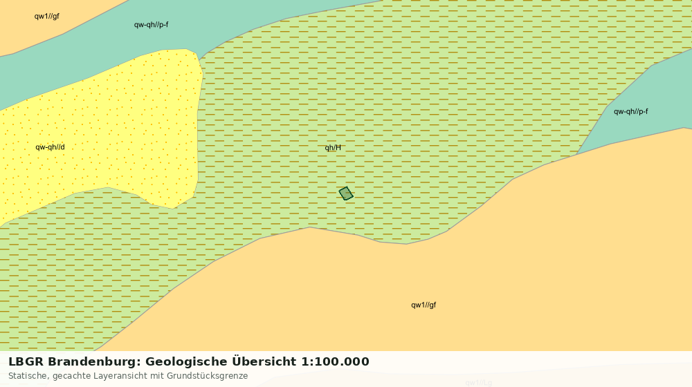 Statische Kartenansicht: LBGR Brandenburg: Geologische Übersicht 1:100.000