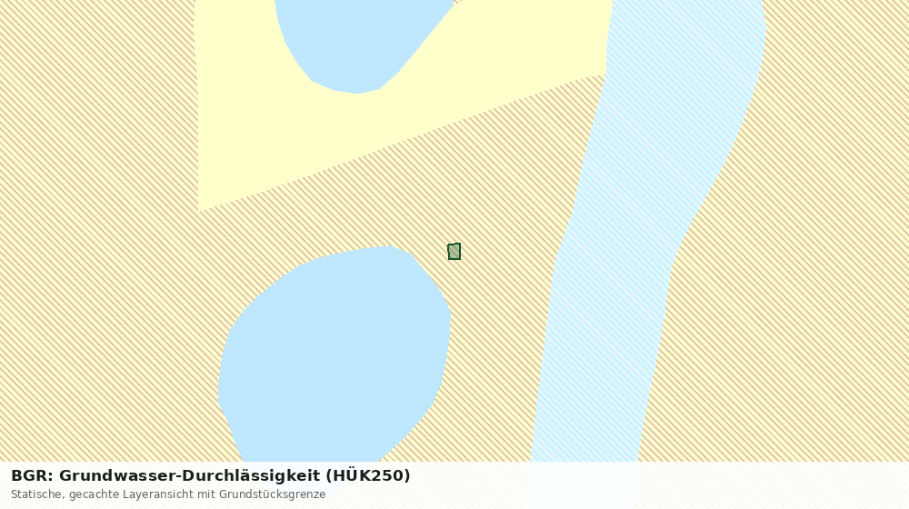Statische Kartenansicht: BGR: Grundwasser-Durchlässigkeit (HÜK250)