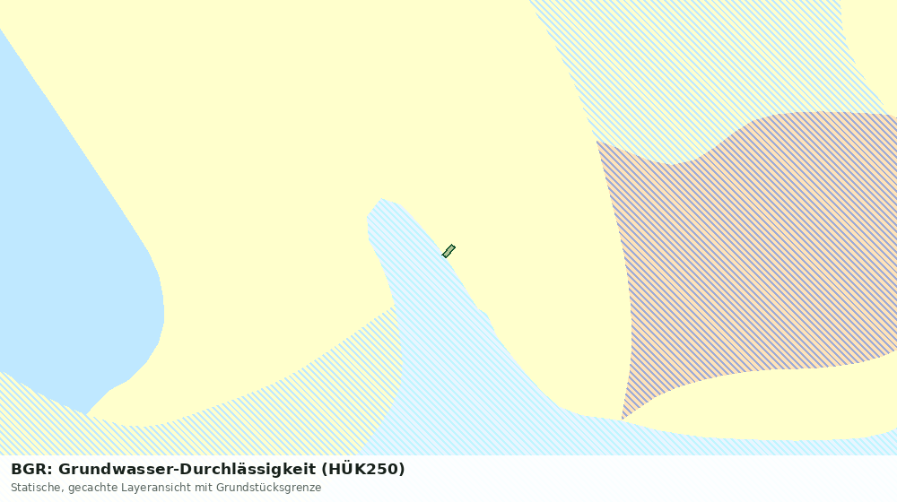 Statische Kartenansicht: BGR: Grundwasser-Durchlässigkeit (HÜK250)