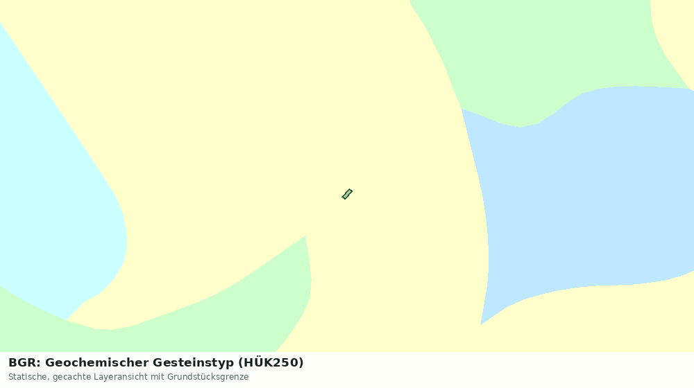 Statische Kartenansicht: BGR: Geochemischer Gesteinstyp (HÜK250)